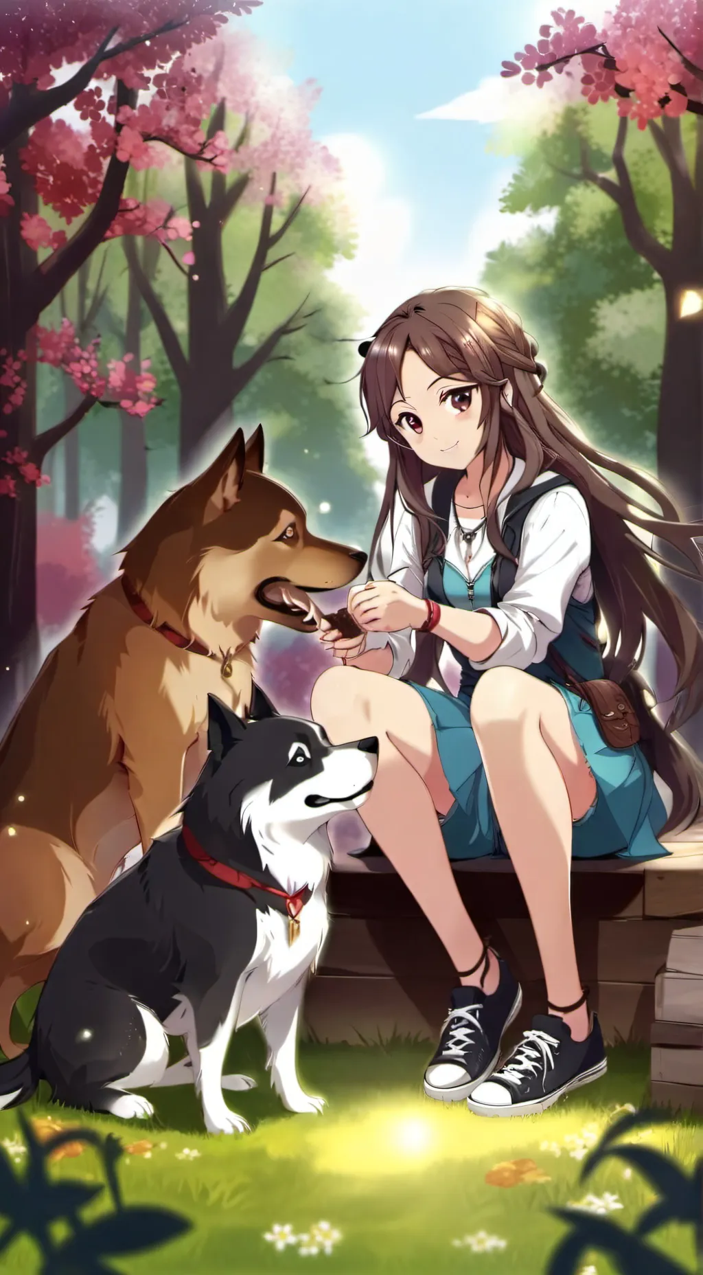 ai character: 🌑 luna 🌑 background