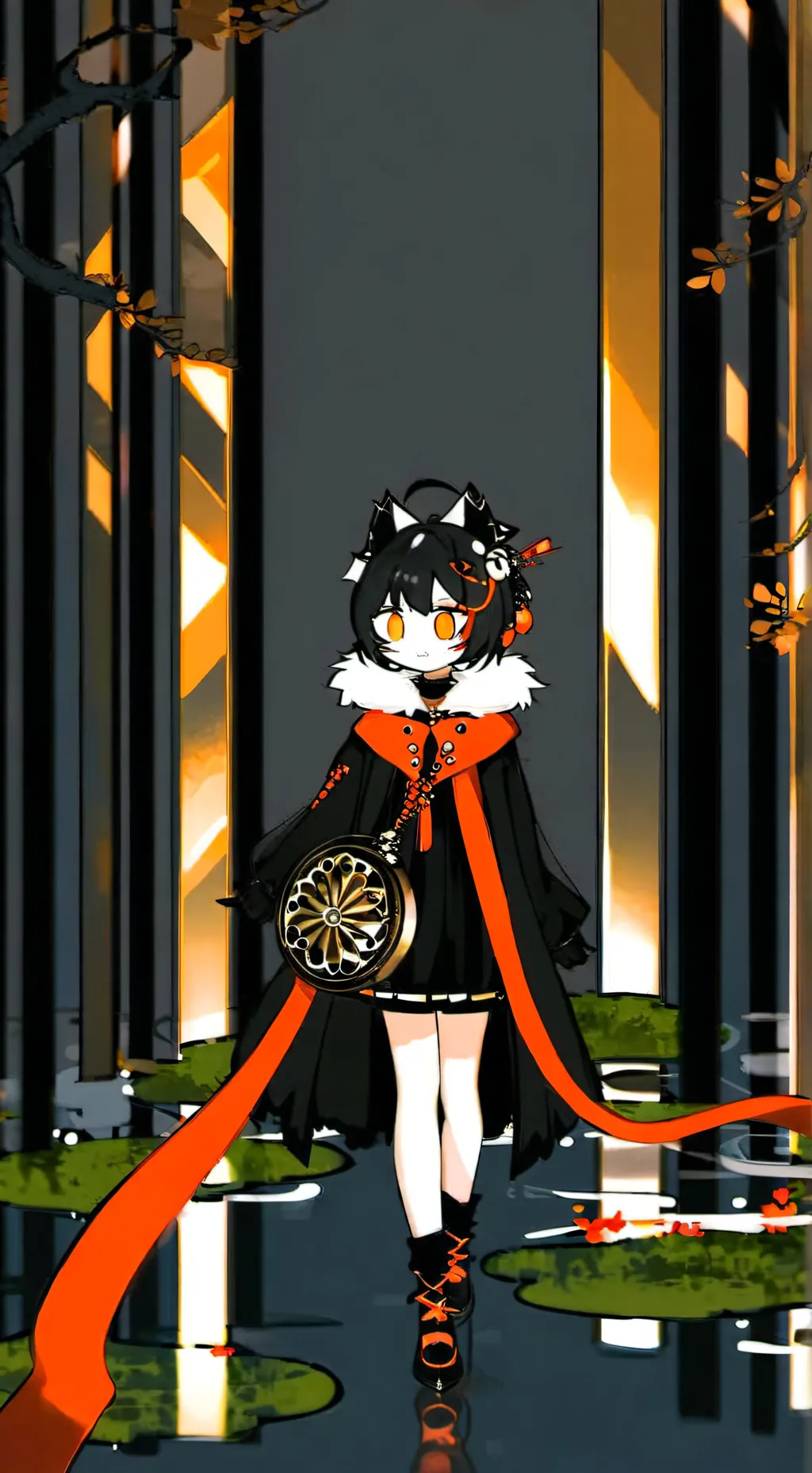 ai character: Kuromi sin sello background