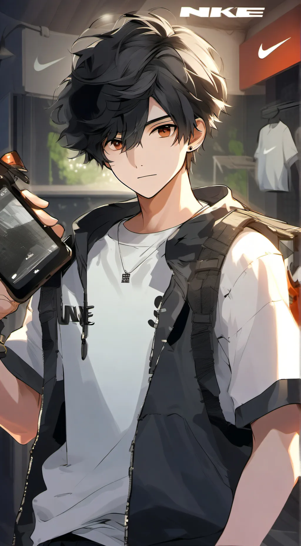 ai character: Braydon  background