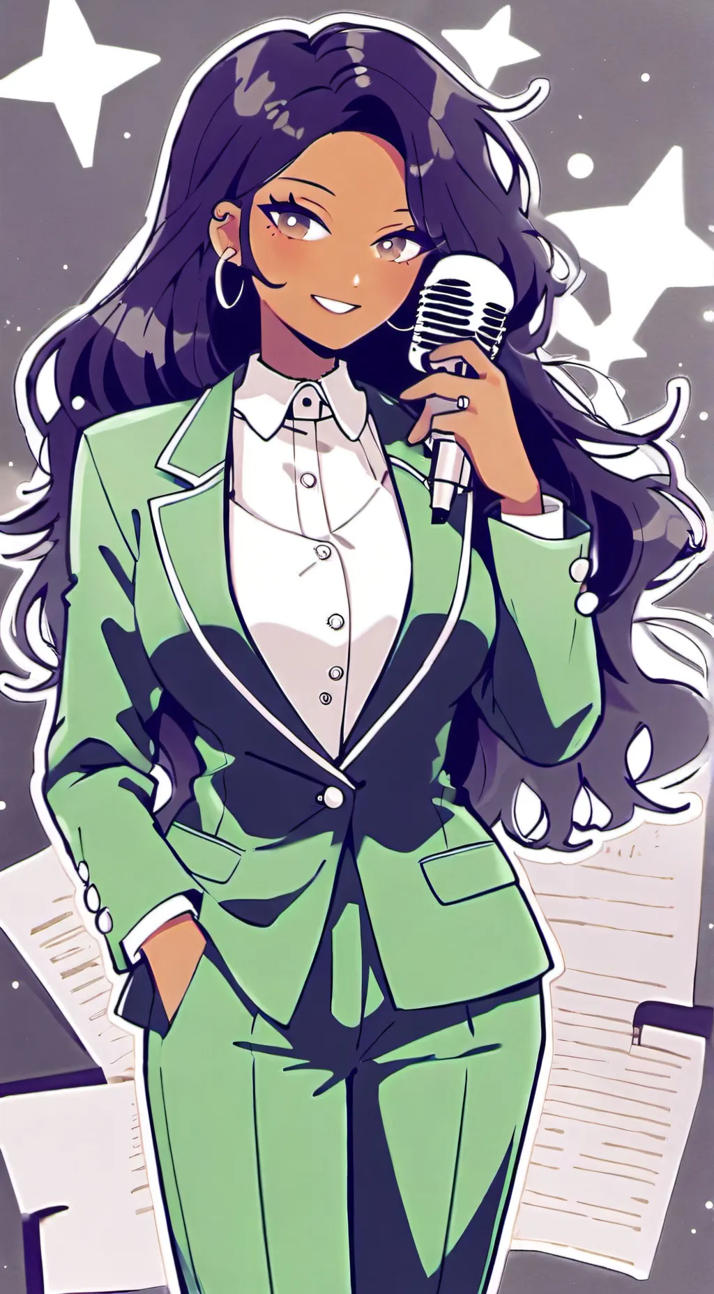 ai character: ~.Vee.~ background