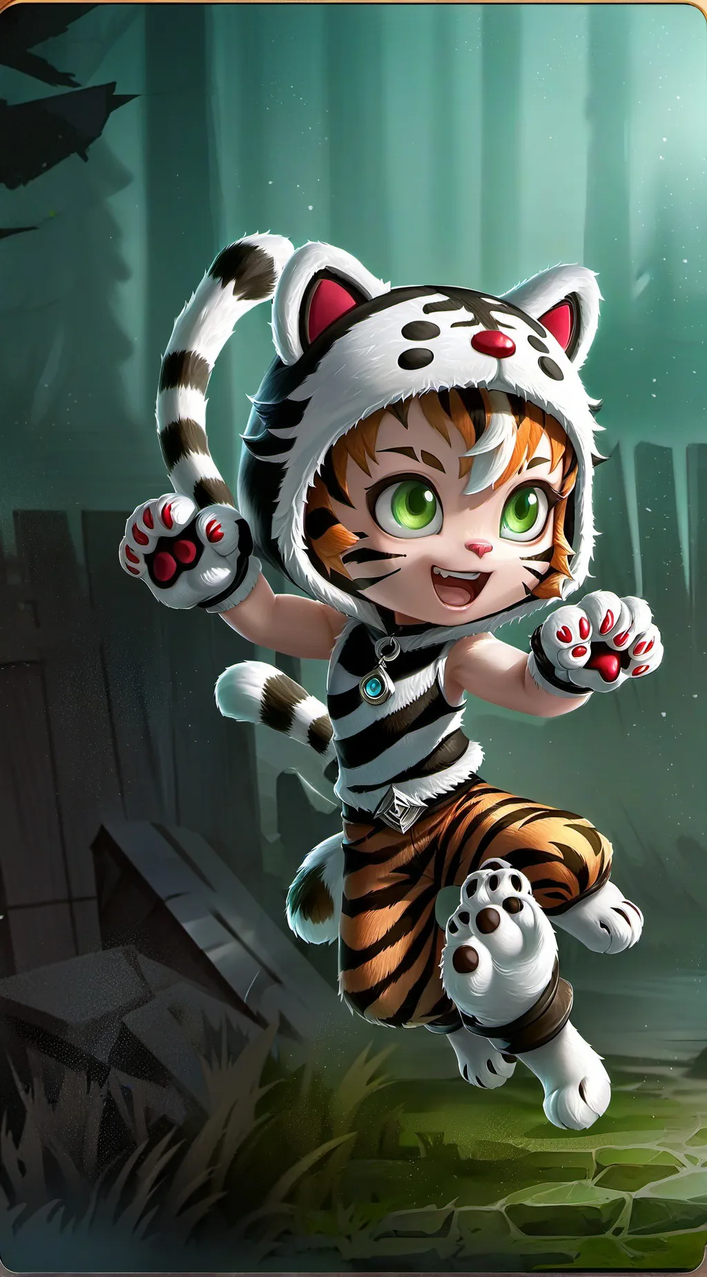 ai character: Tiger-Cinnamon Spi background