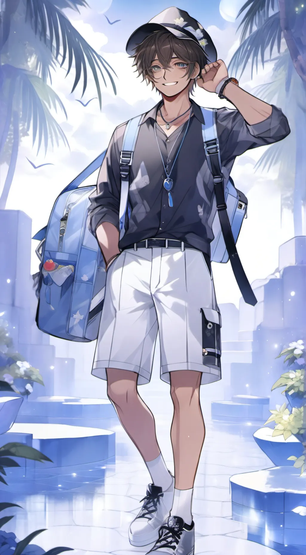 ai character: Theo background