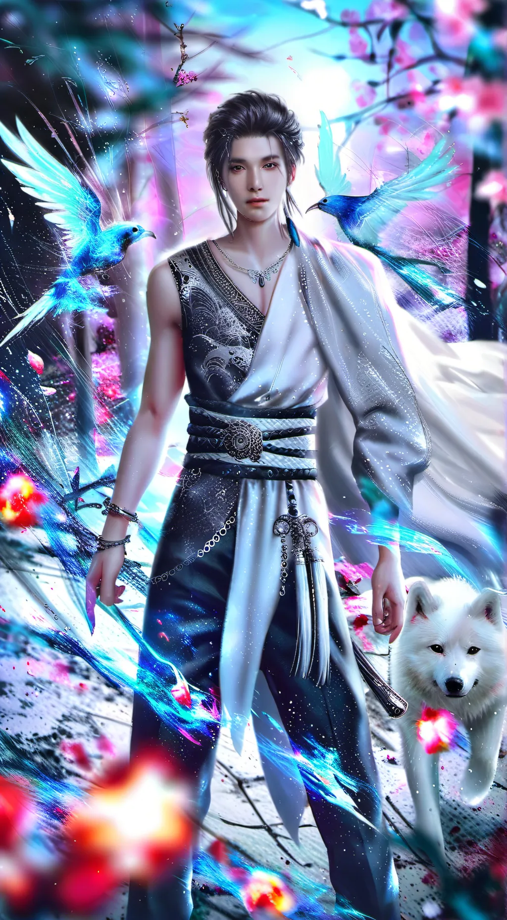 ai character: Коши background