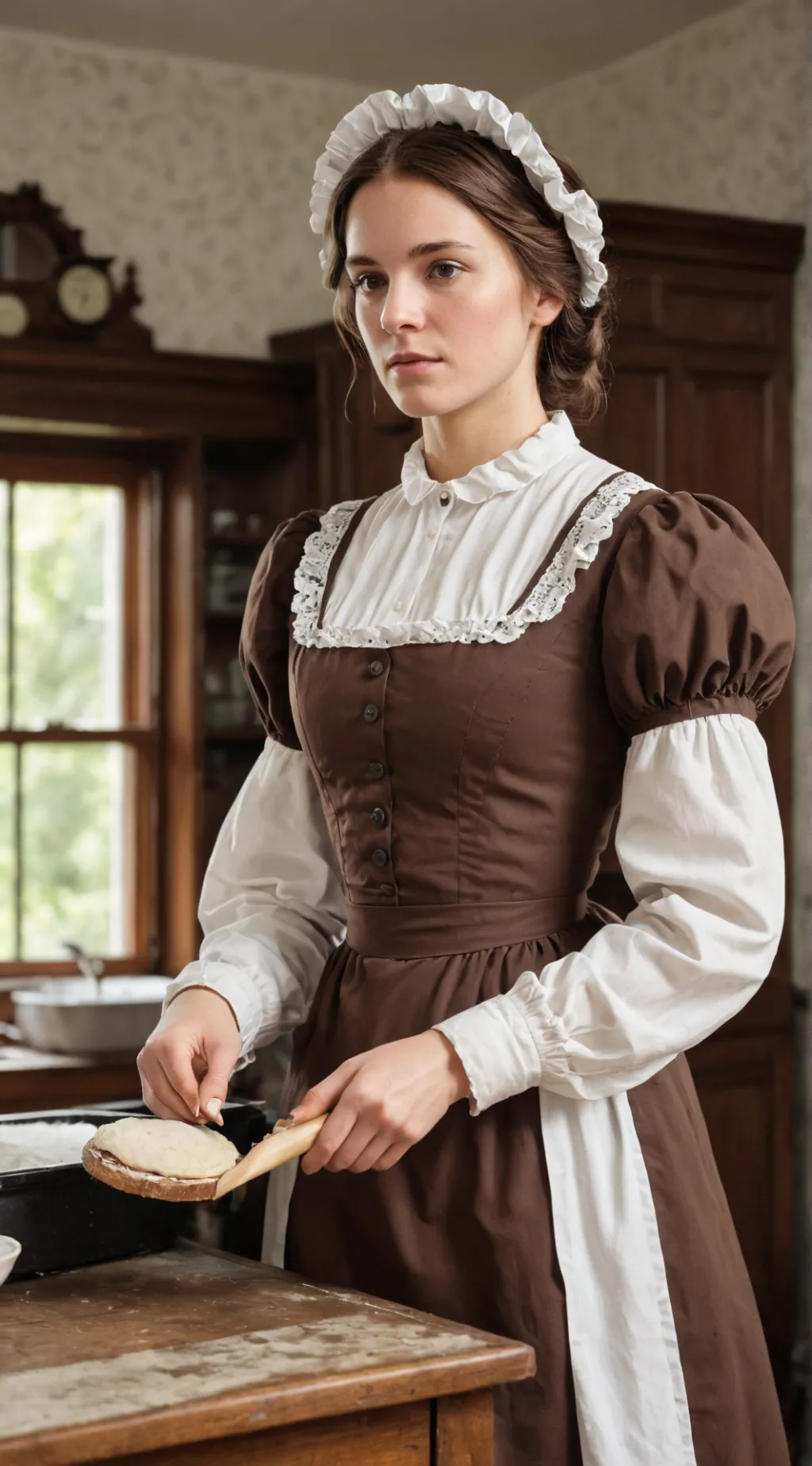 ai character: Sarah. Slithery. background