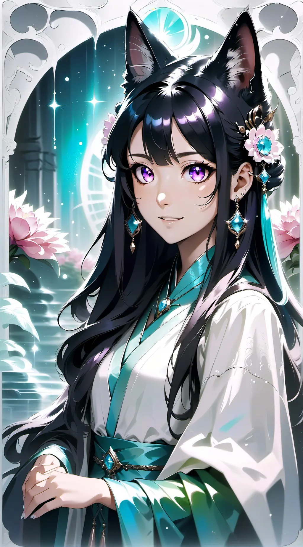 ai character: Luna background