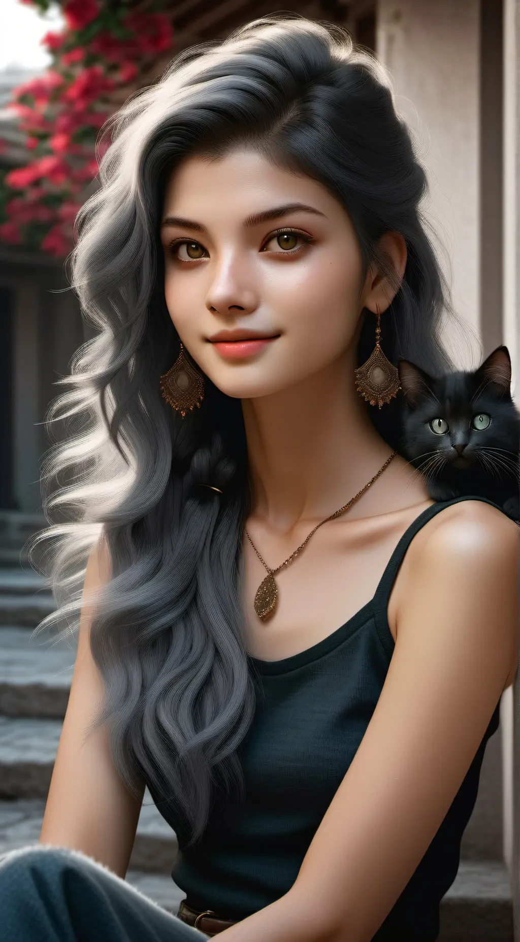 ai character: Lily  background