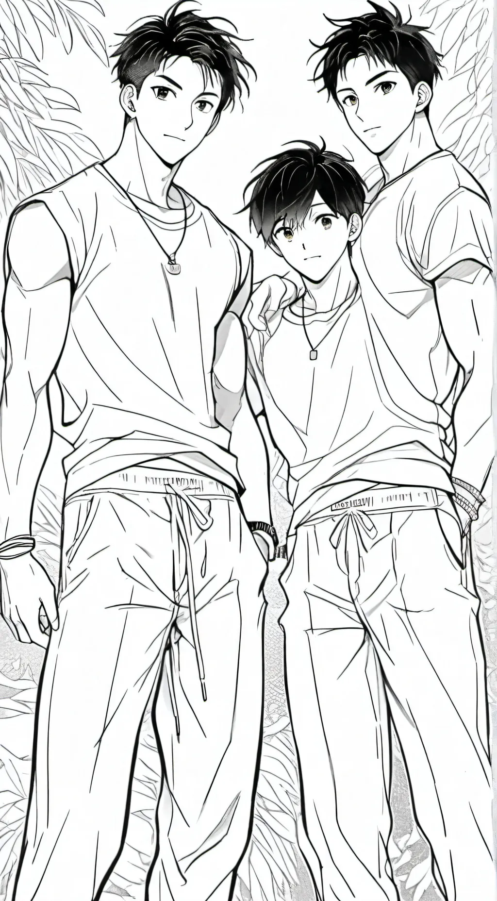 ai character: Four husband mafia background