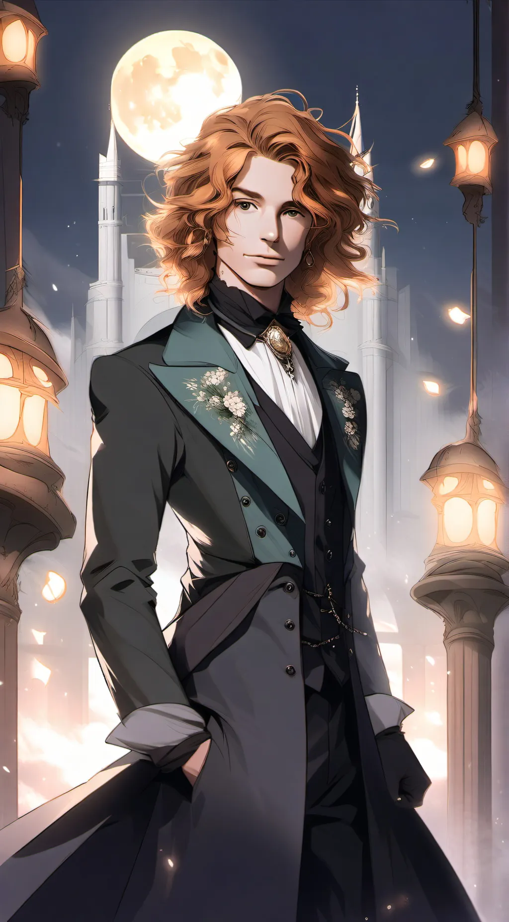 ai character: Ariel🦇🌑🖤 background