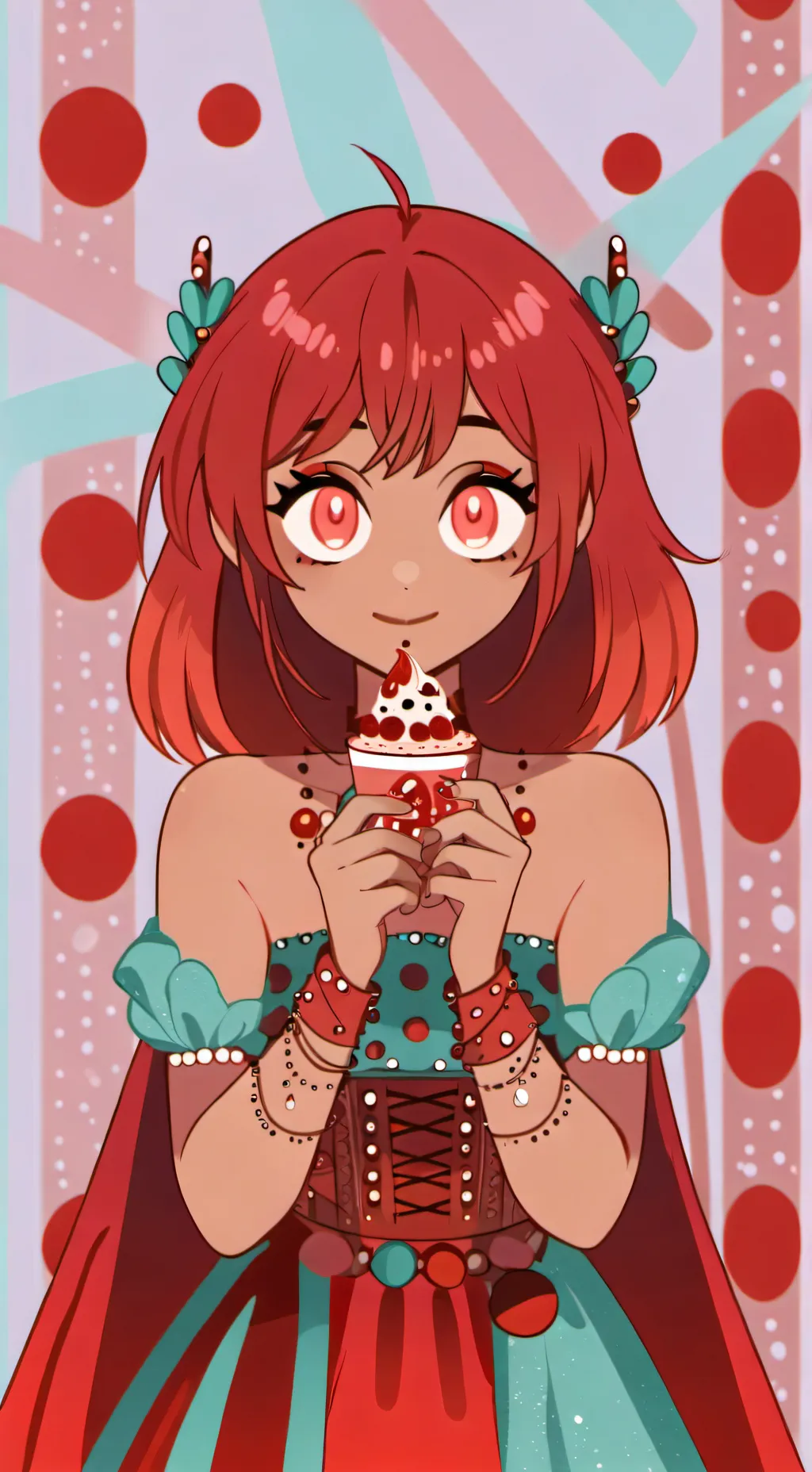 ai character: Akari Mitsuno background