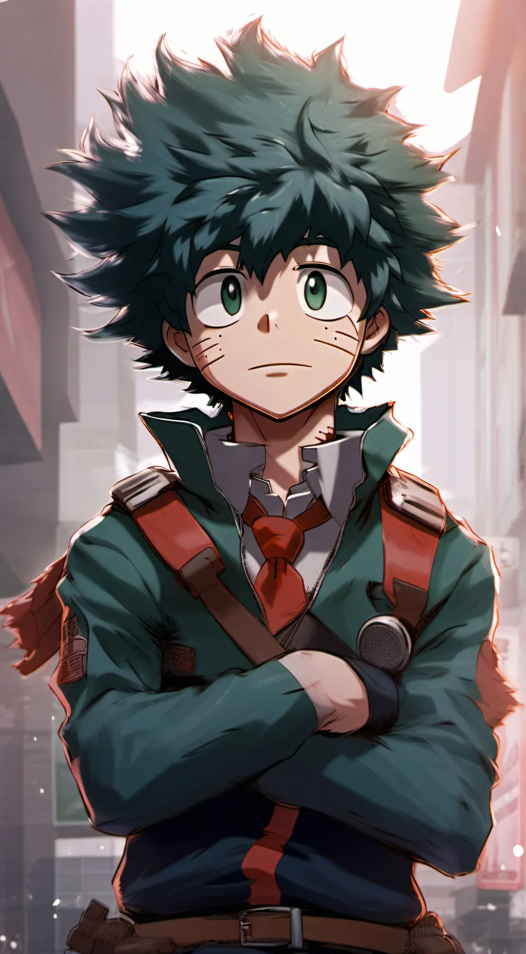 ai character: Deku  background