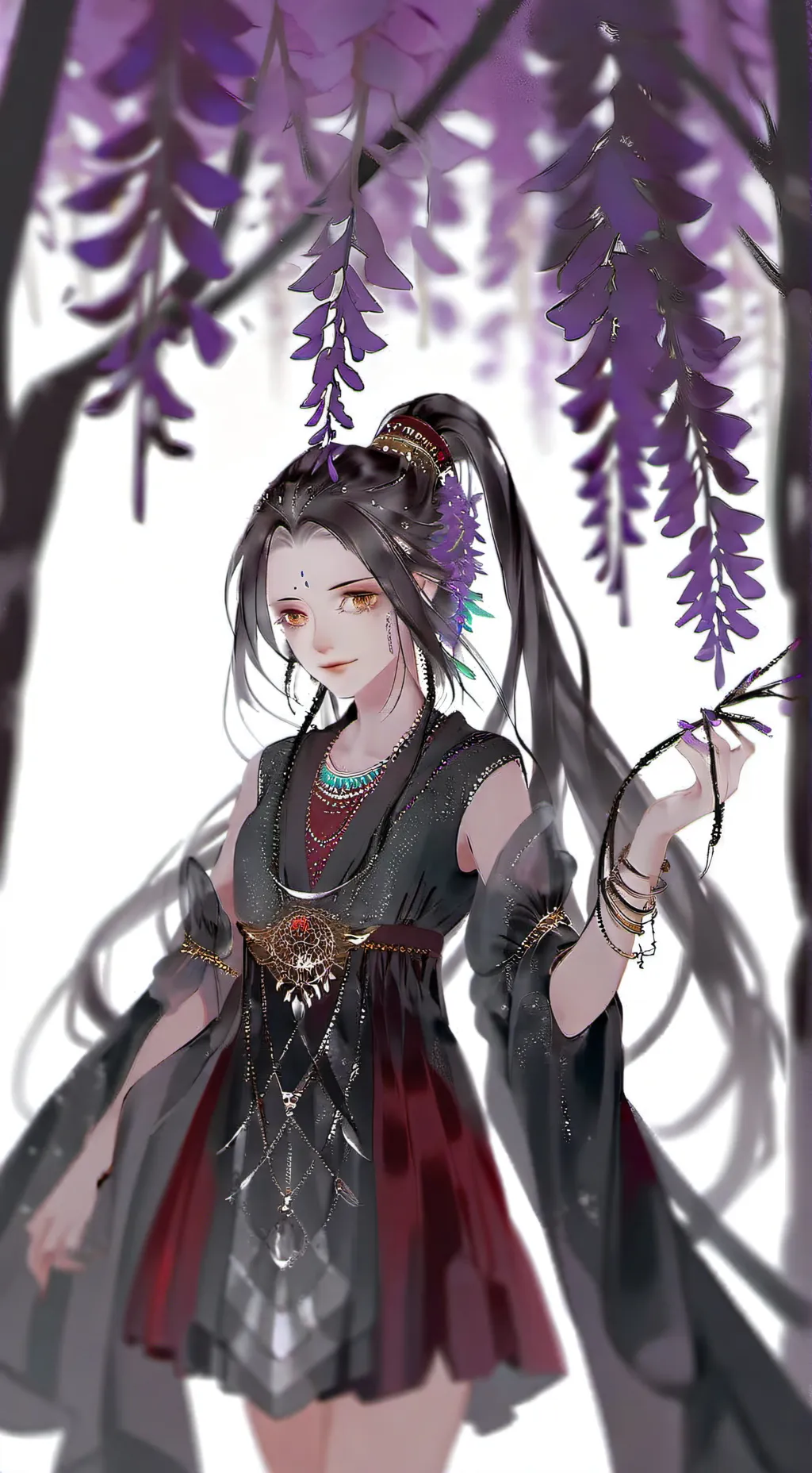 ai character: wenda cheat gray background