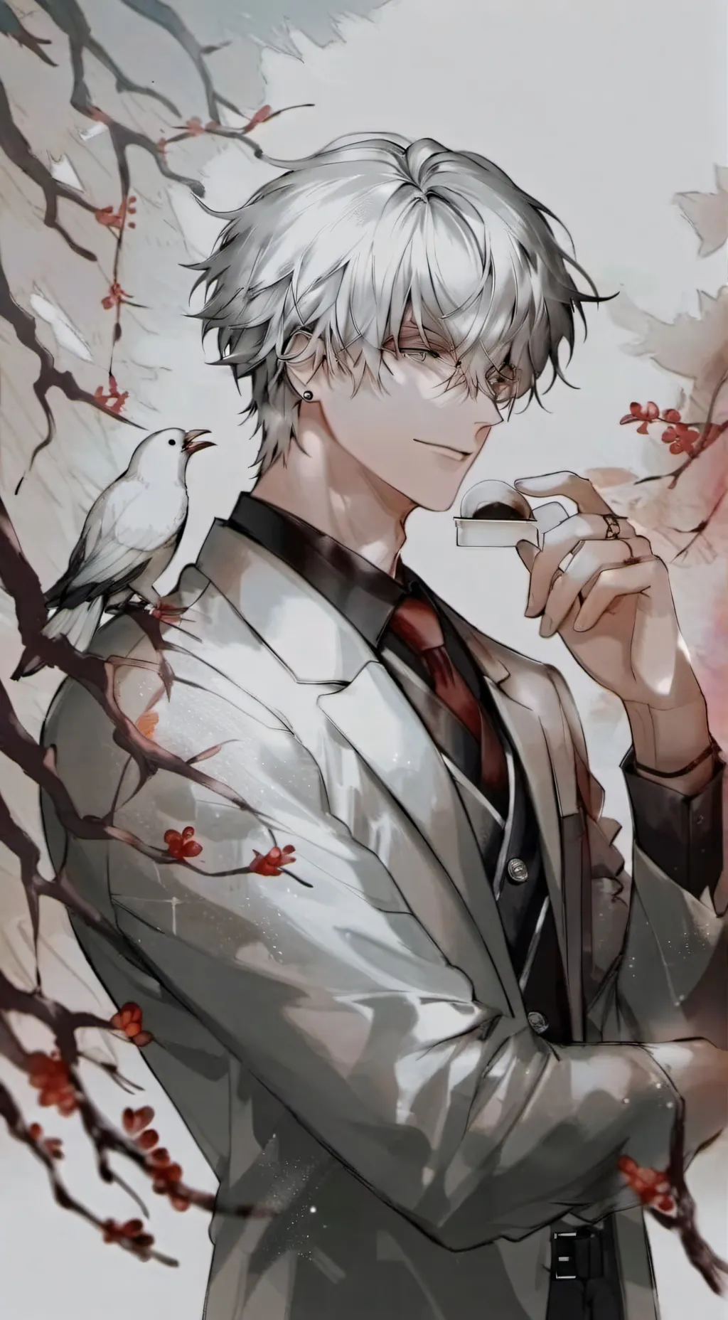 ai character: Saturo Gojo 🤍 background