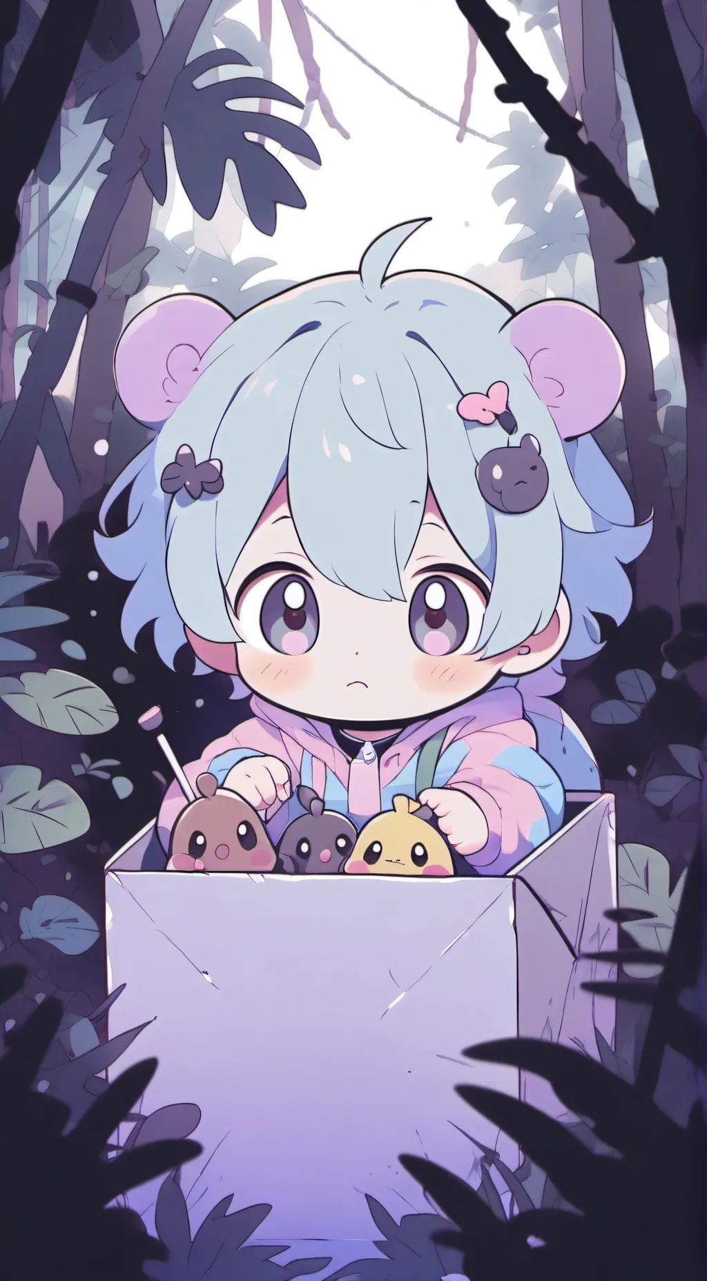 ai character: bebé del bosque 2 background