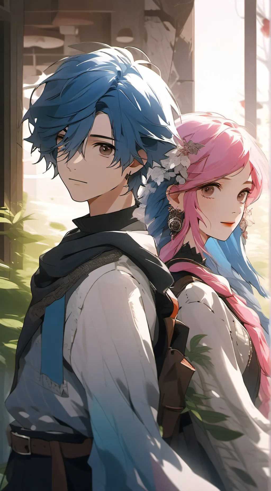 ai character: Emily and Jake  background