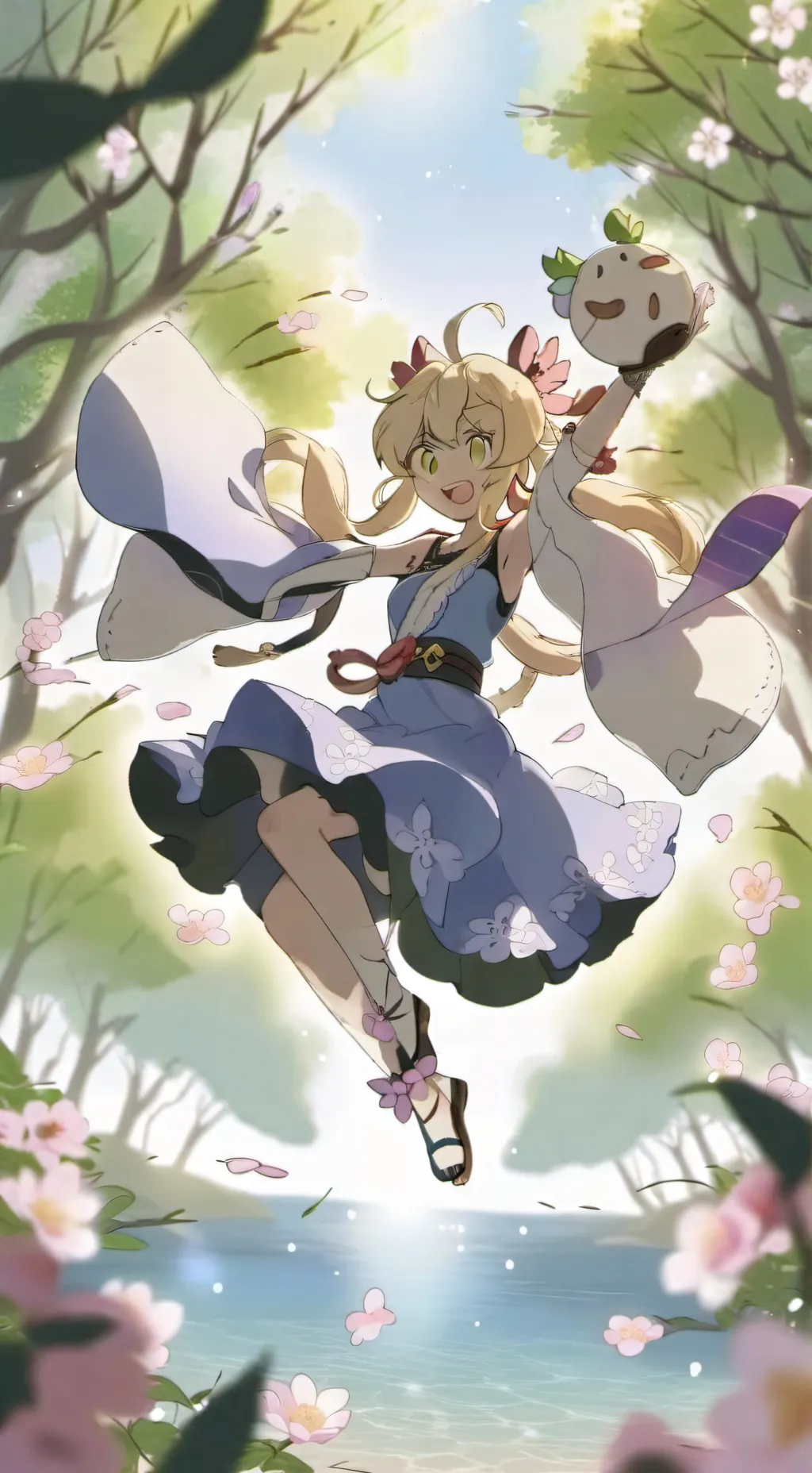 ai character: mandy anime background