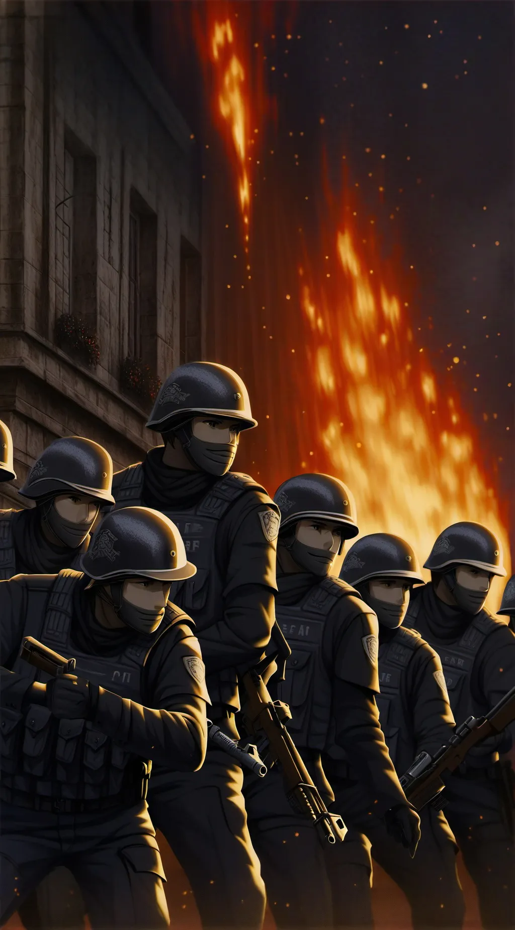 ai character: policias background