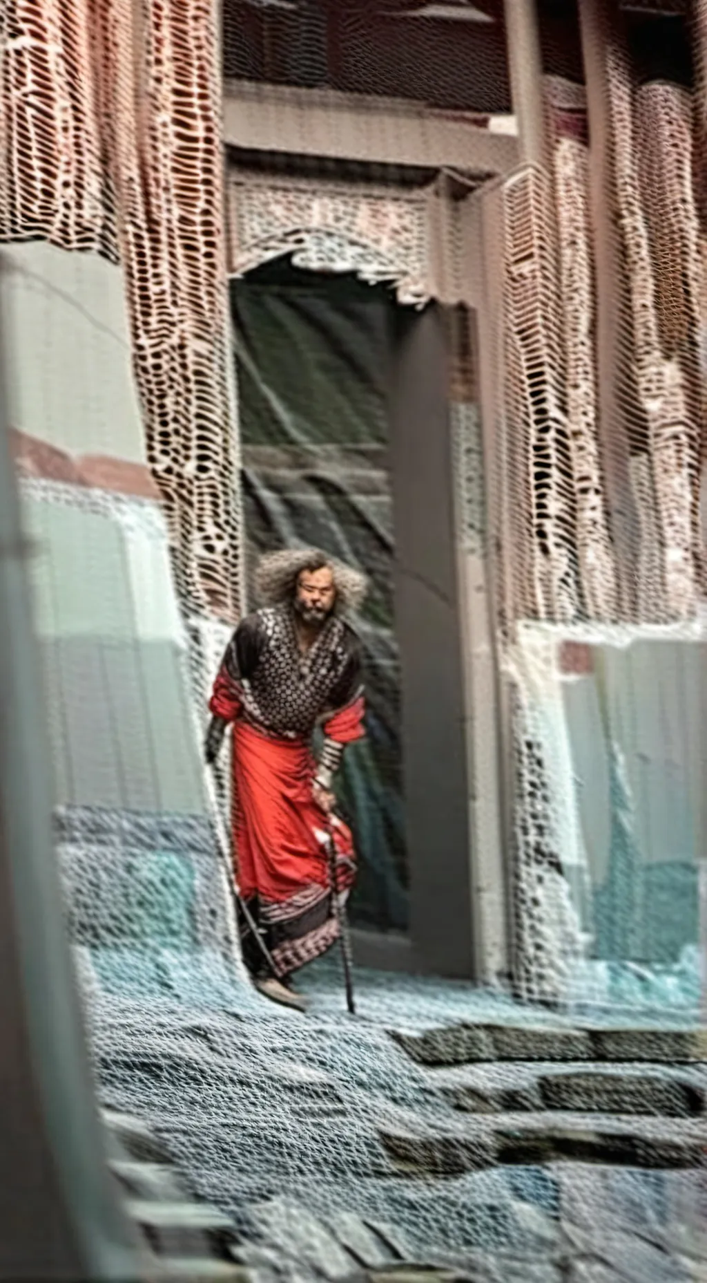 ai character: бомж background