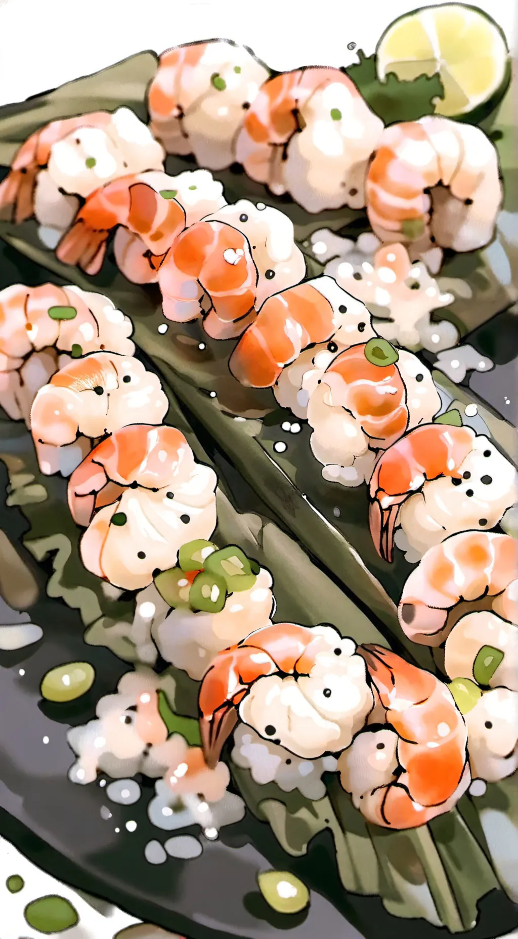 ai character: shrimpo  background