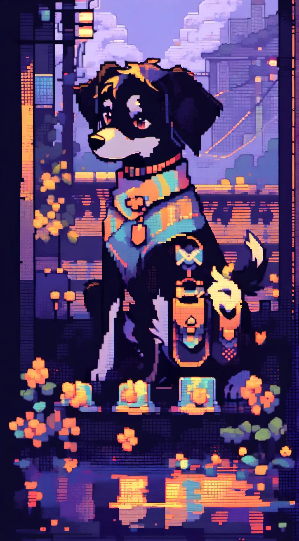 ai character: mama dog background