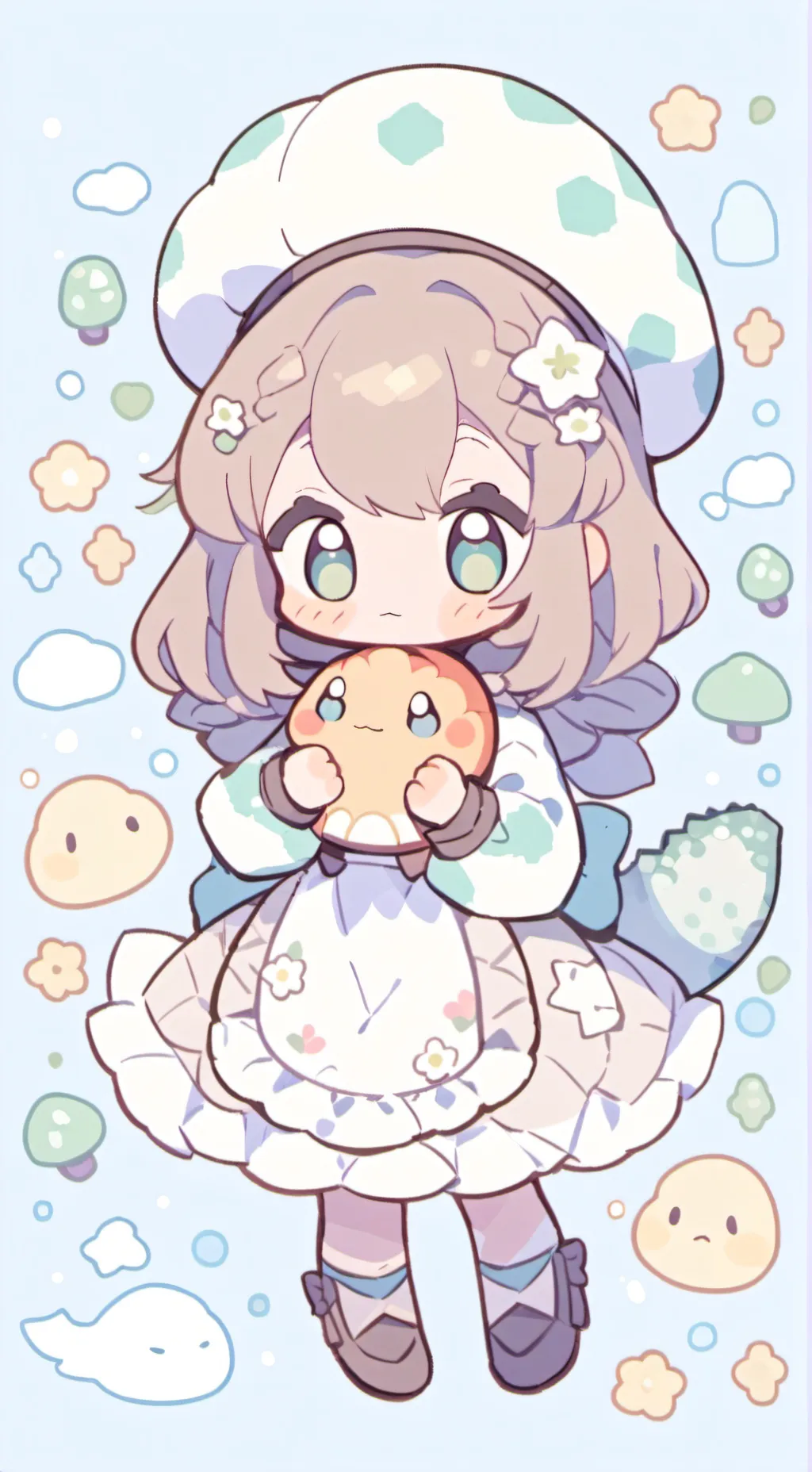 ai character: Shell background