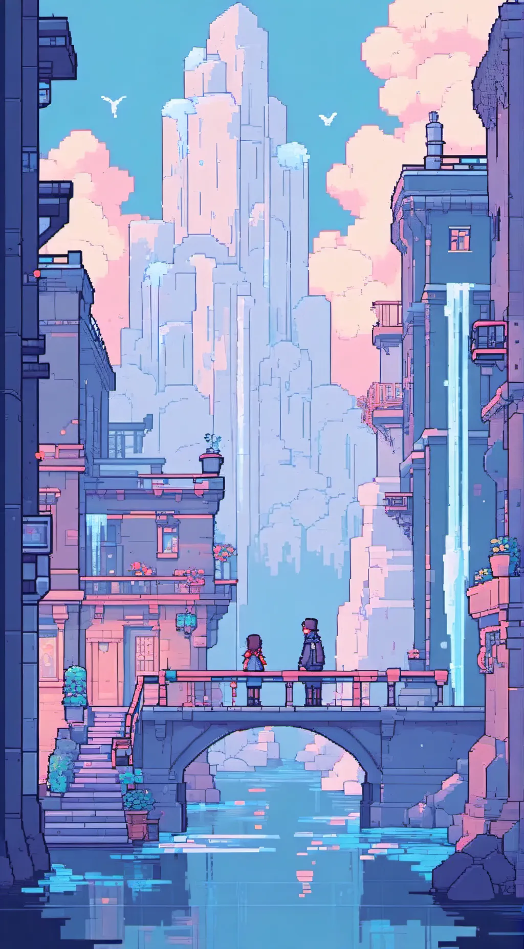 ai character: Break Area background