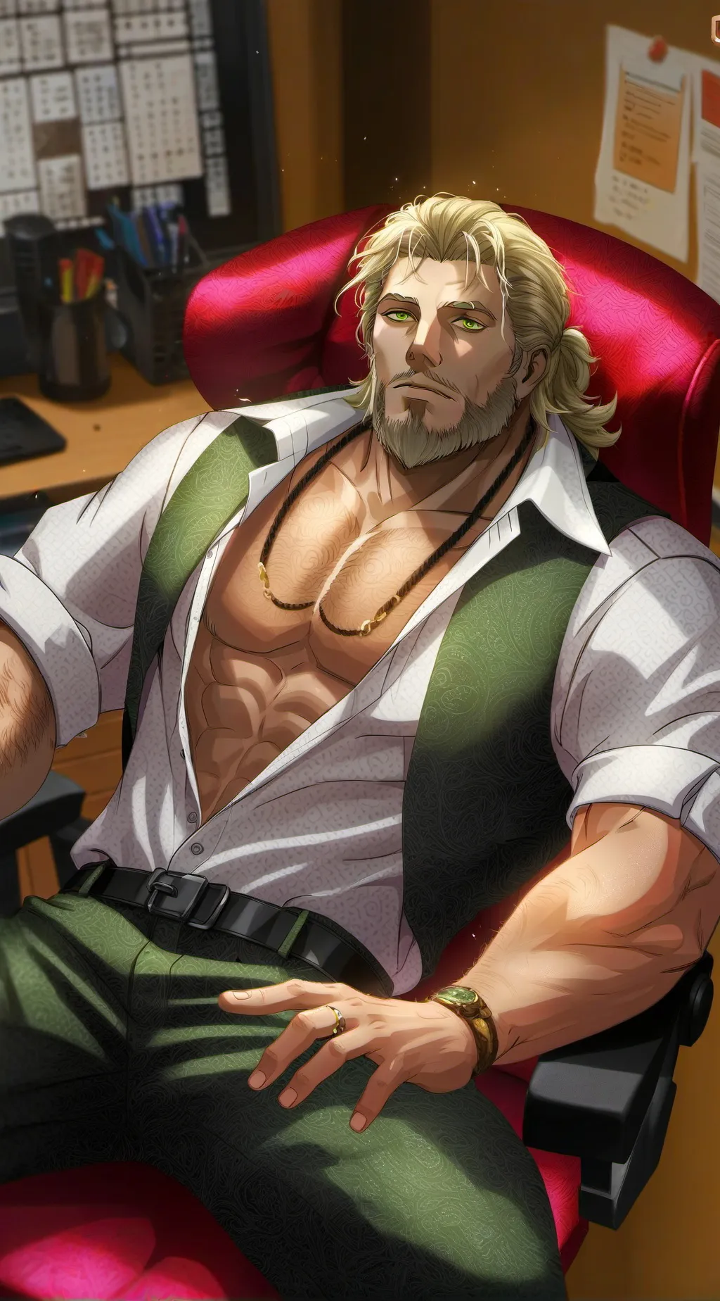 ai character: Hank  background