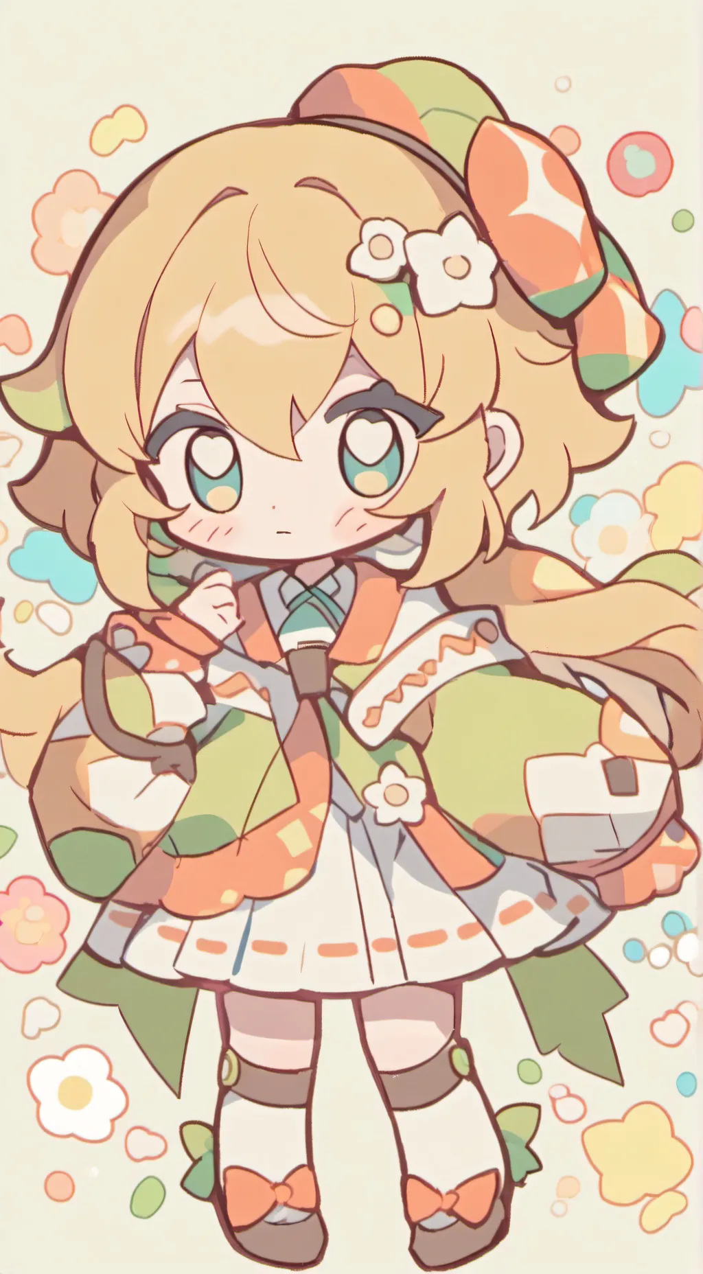 ai character: fruitcake background