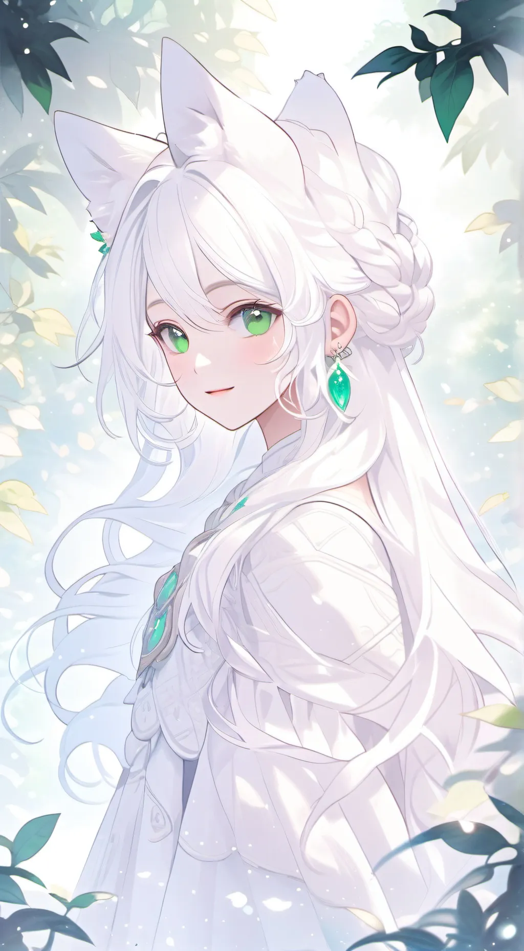 ai character: Cat girl background