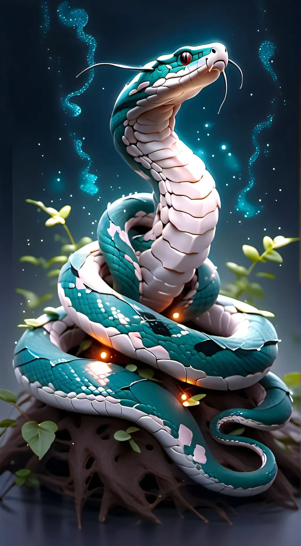 ai character: serpiente rey background