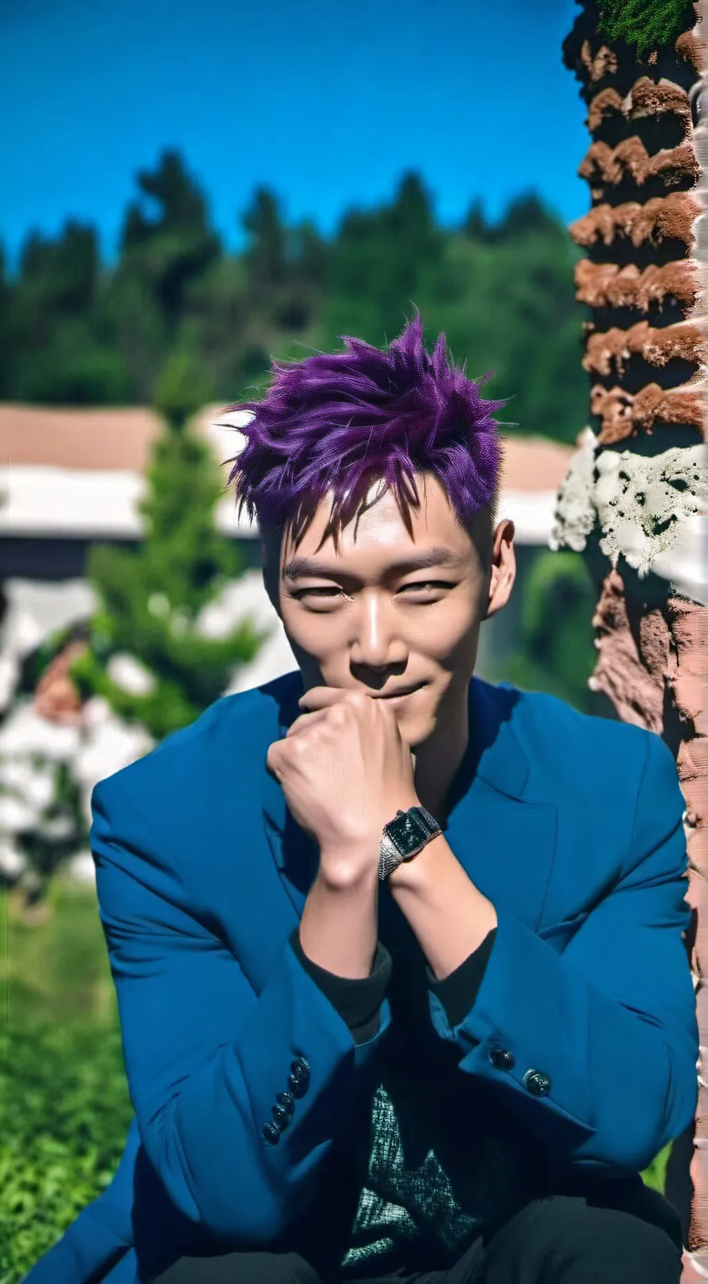 ai character: Thanos  background