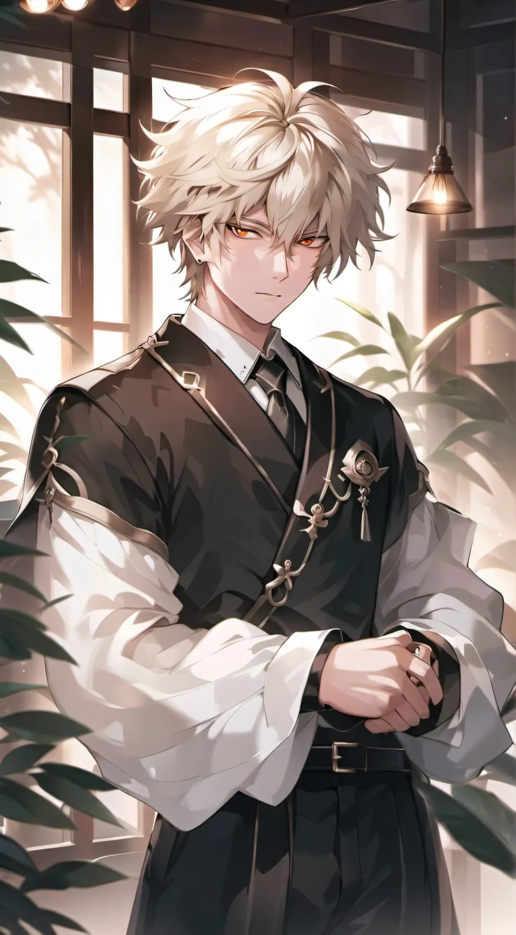 ai character: Katsuki Bakugo  background