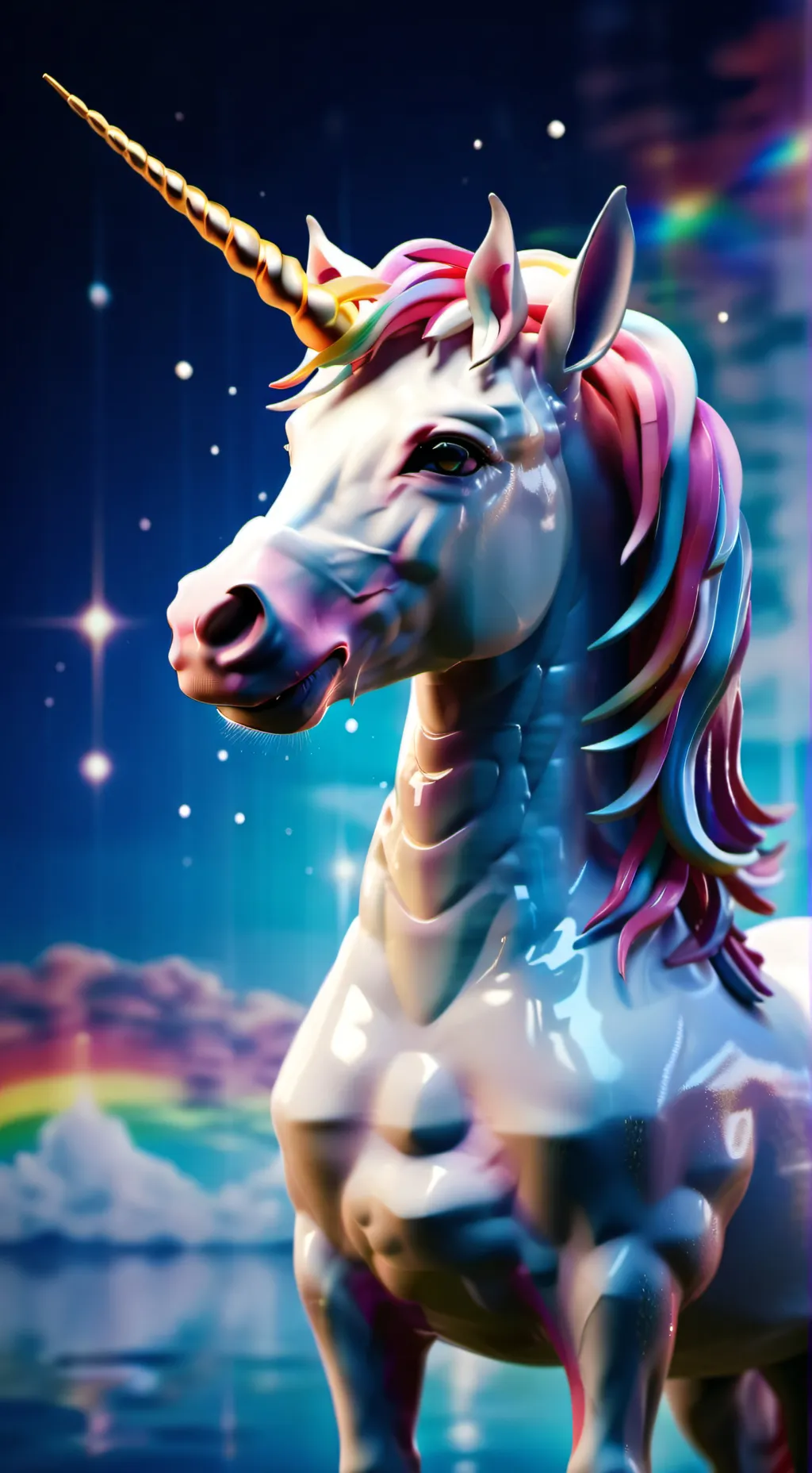 ai character: Rainbom background