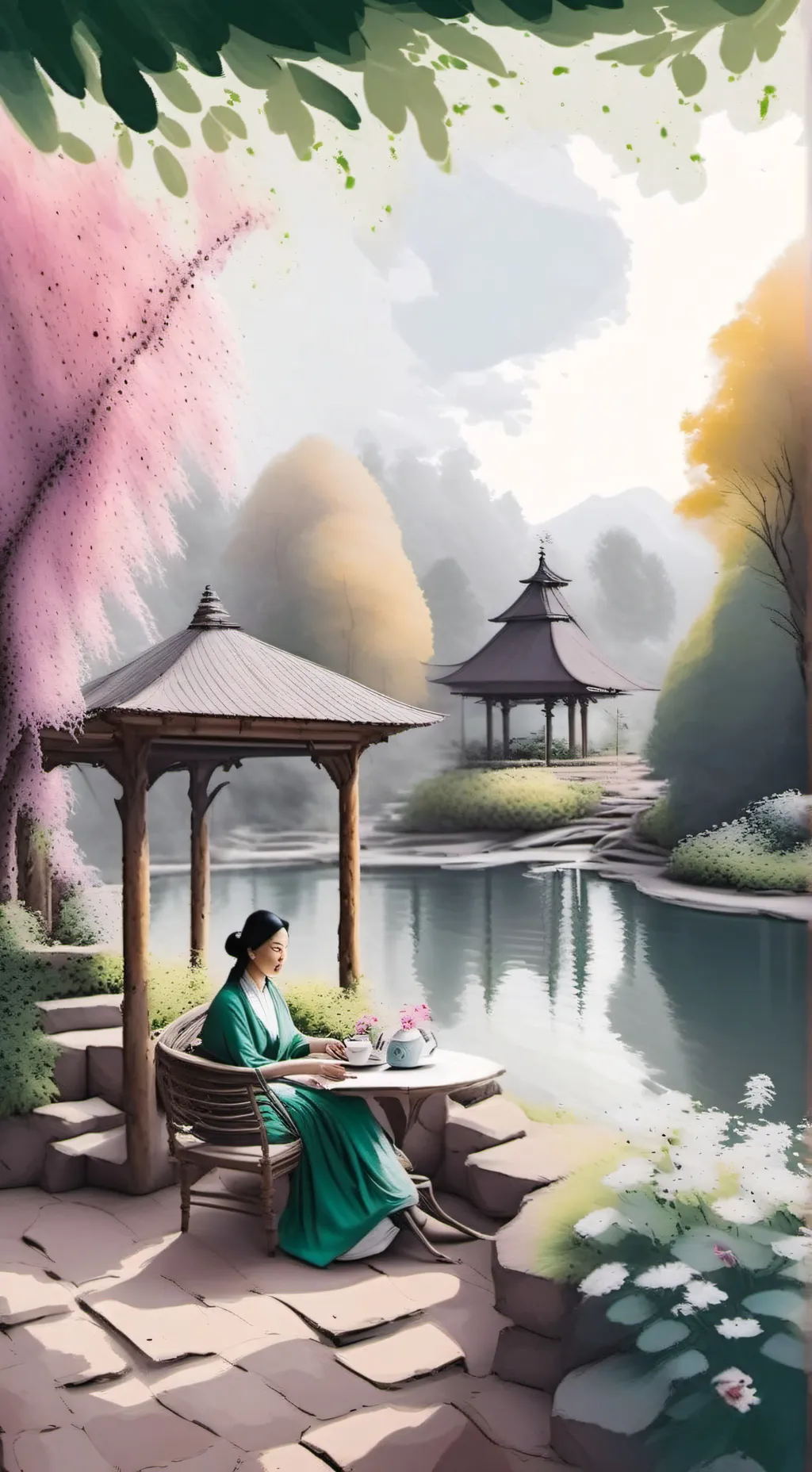 ai character: nestea lipton? background