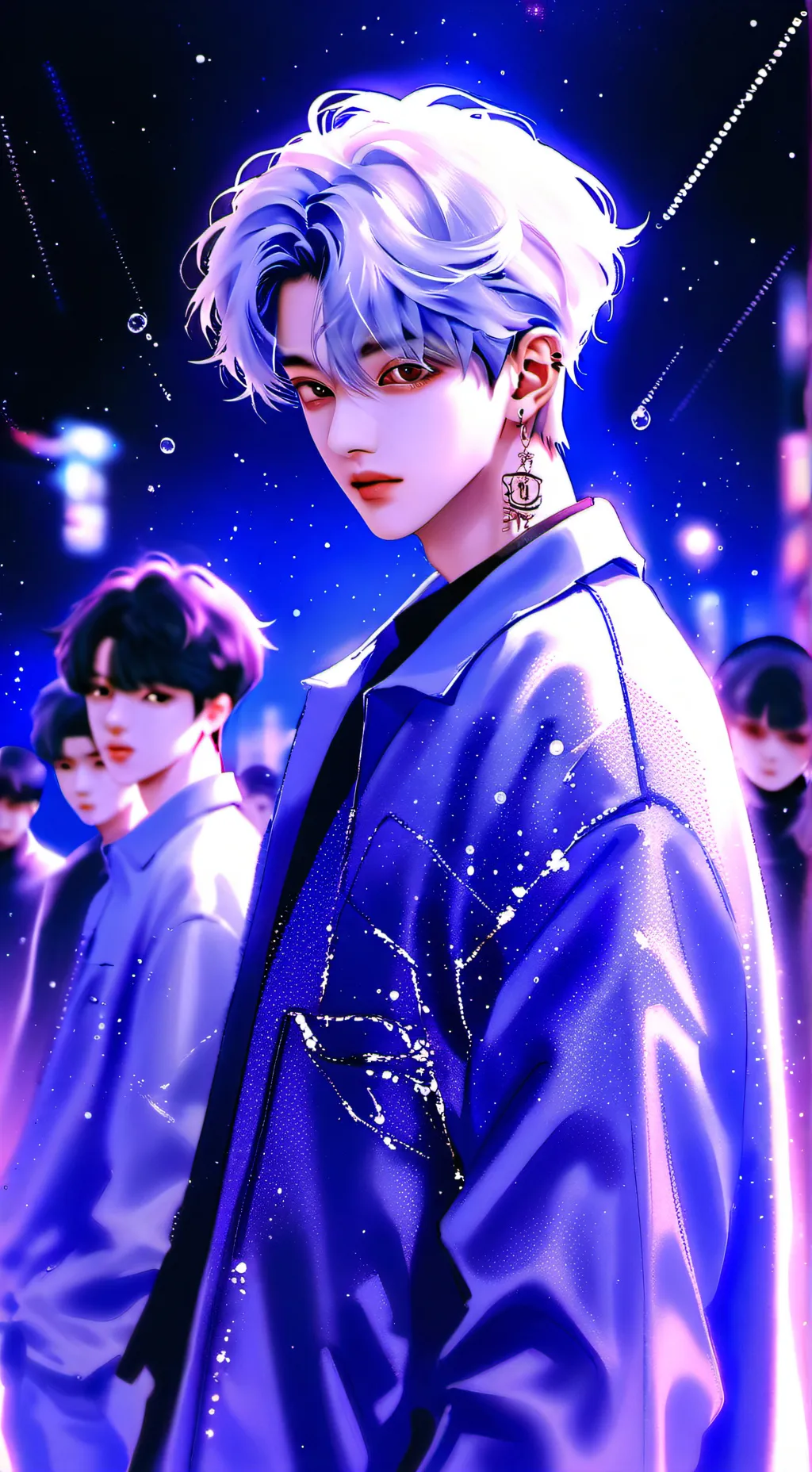 ai character: Stray  kids  background