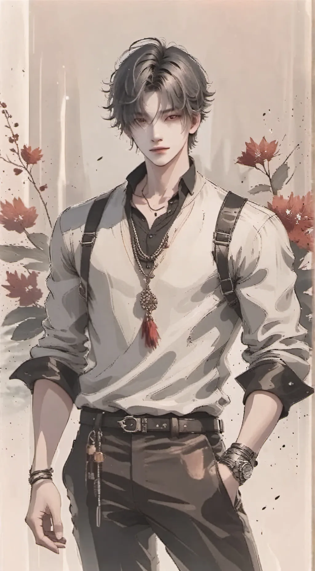 ai character: Adrien  background