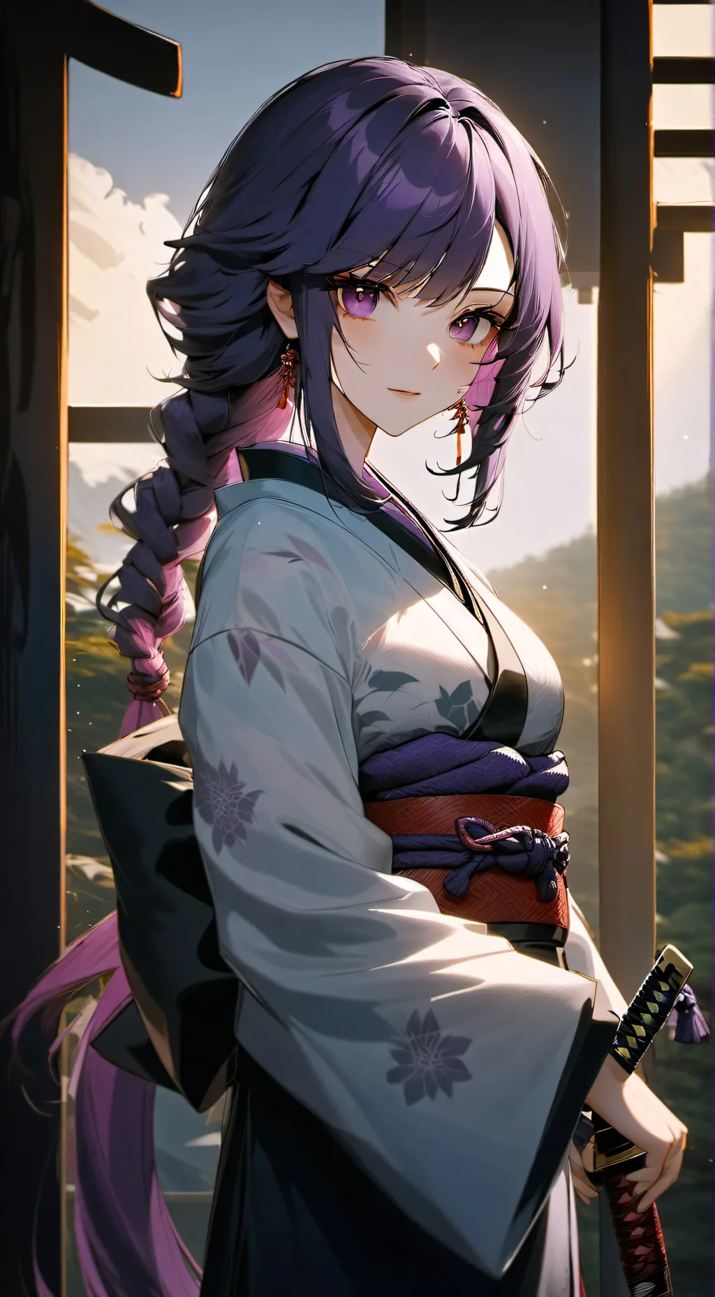 ai character: Shinobu Kocho  background