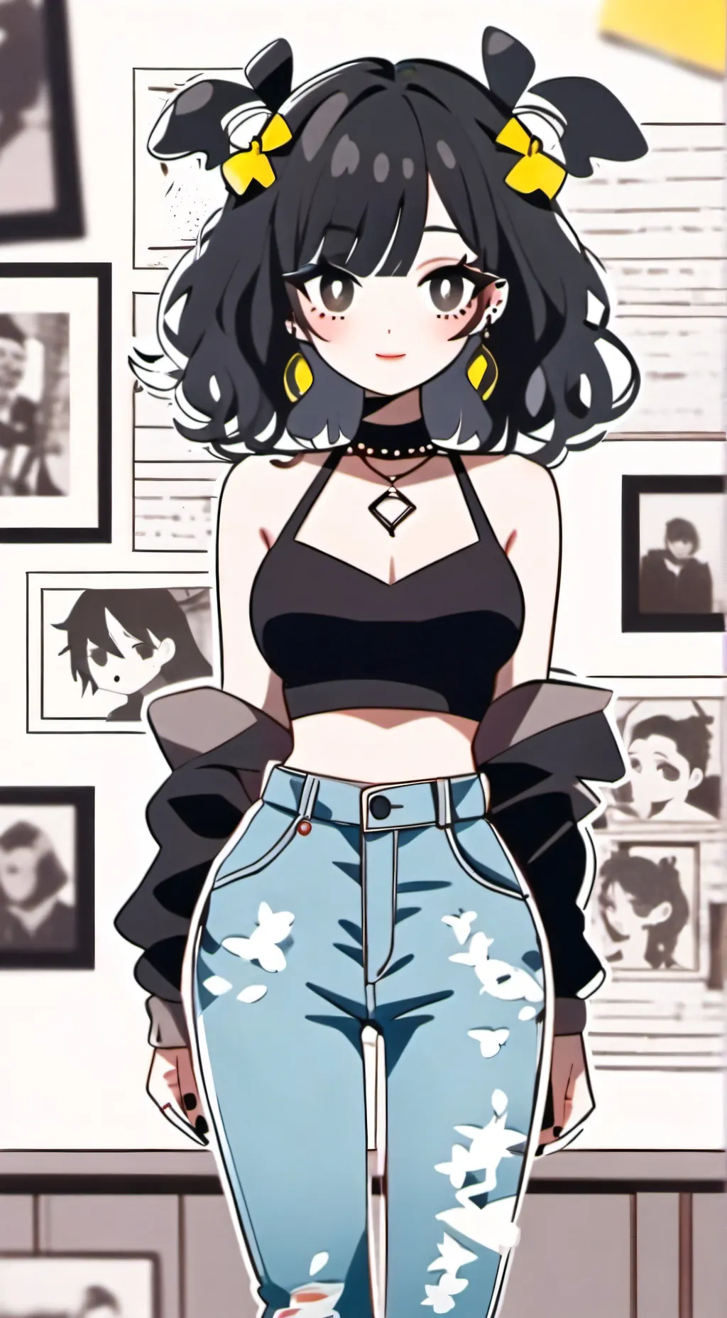 ai character: Rain background