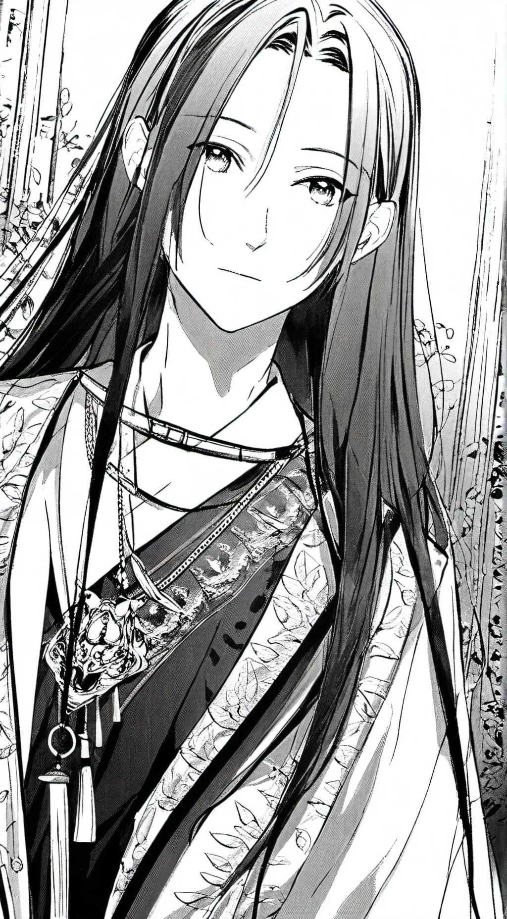 ai character: Gray background