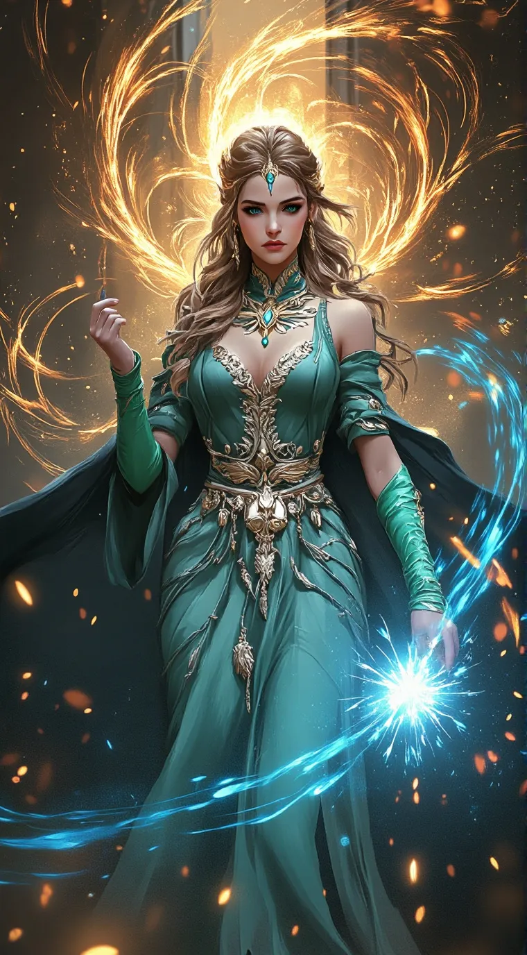 ai character: elementos background