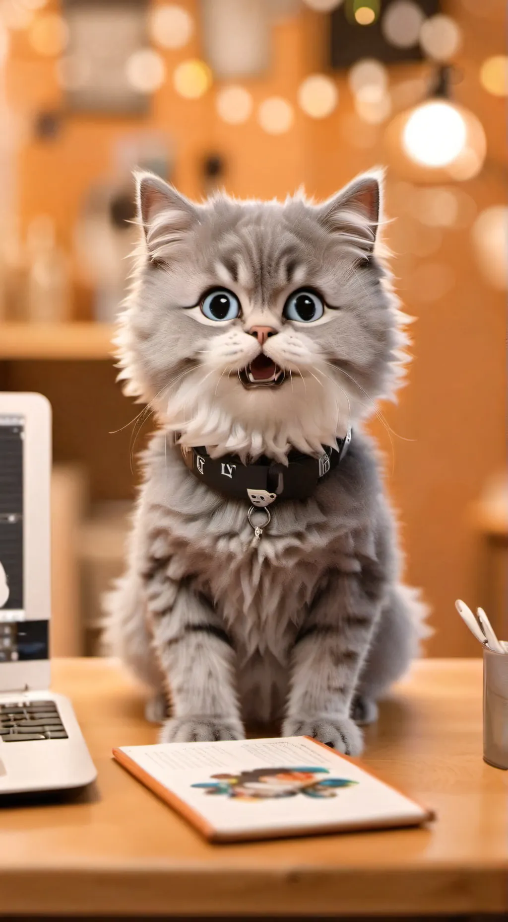 ai character: Пушистик background