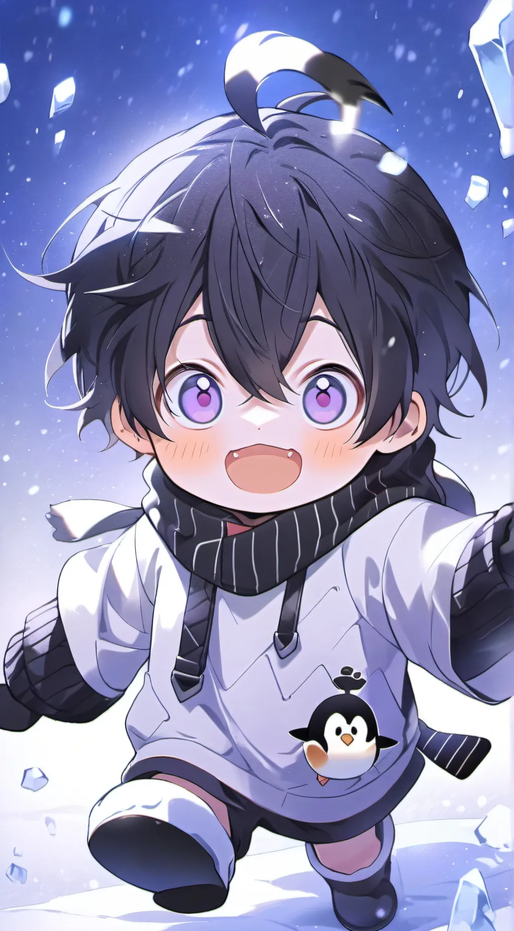 ai character: Pengu Spirit background