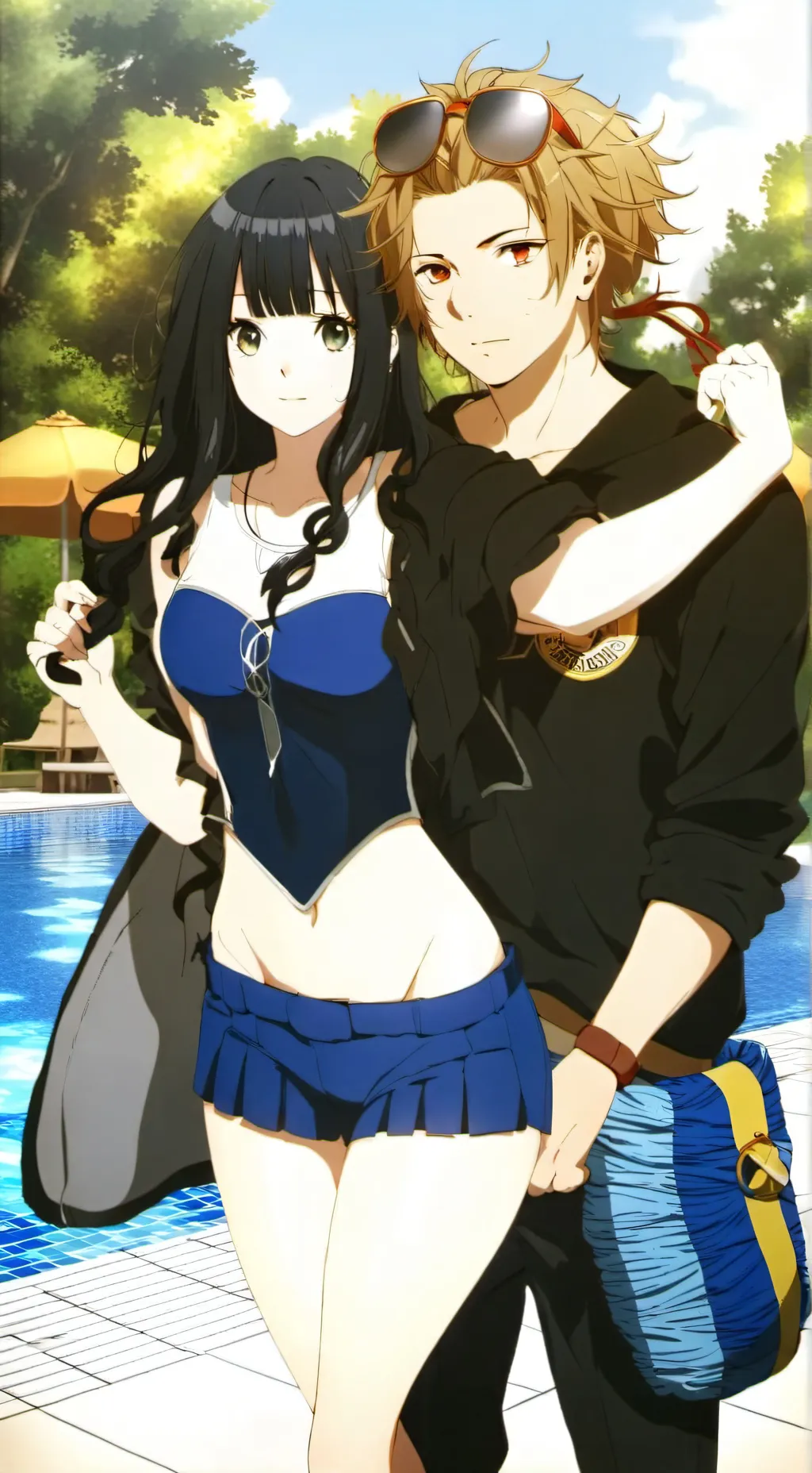 ai character: Marcus y Adriana background