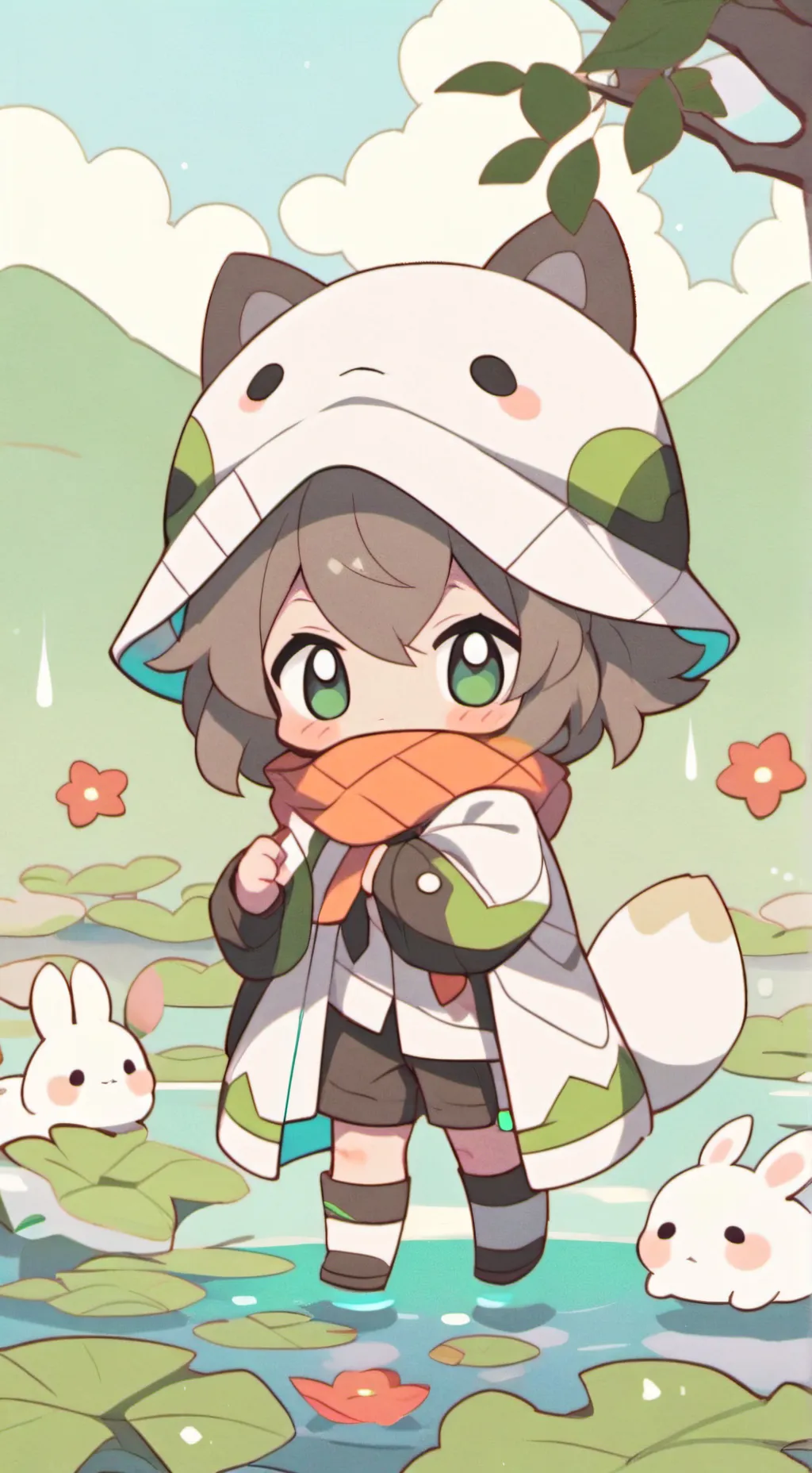 ai character: bebé el río background