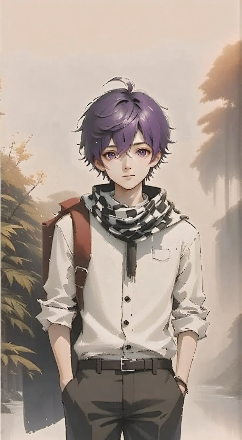 ai character: Kokichi Ouma background