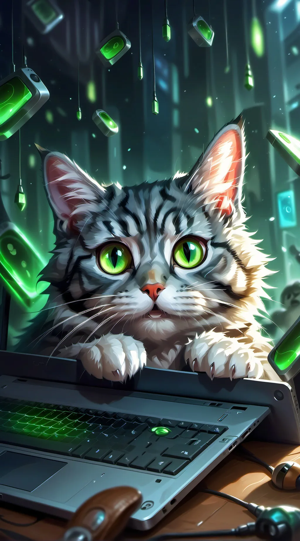 ai character: GatoMemer background