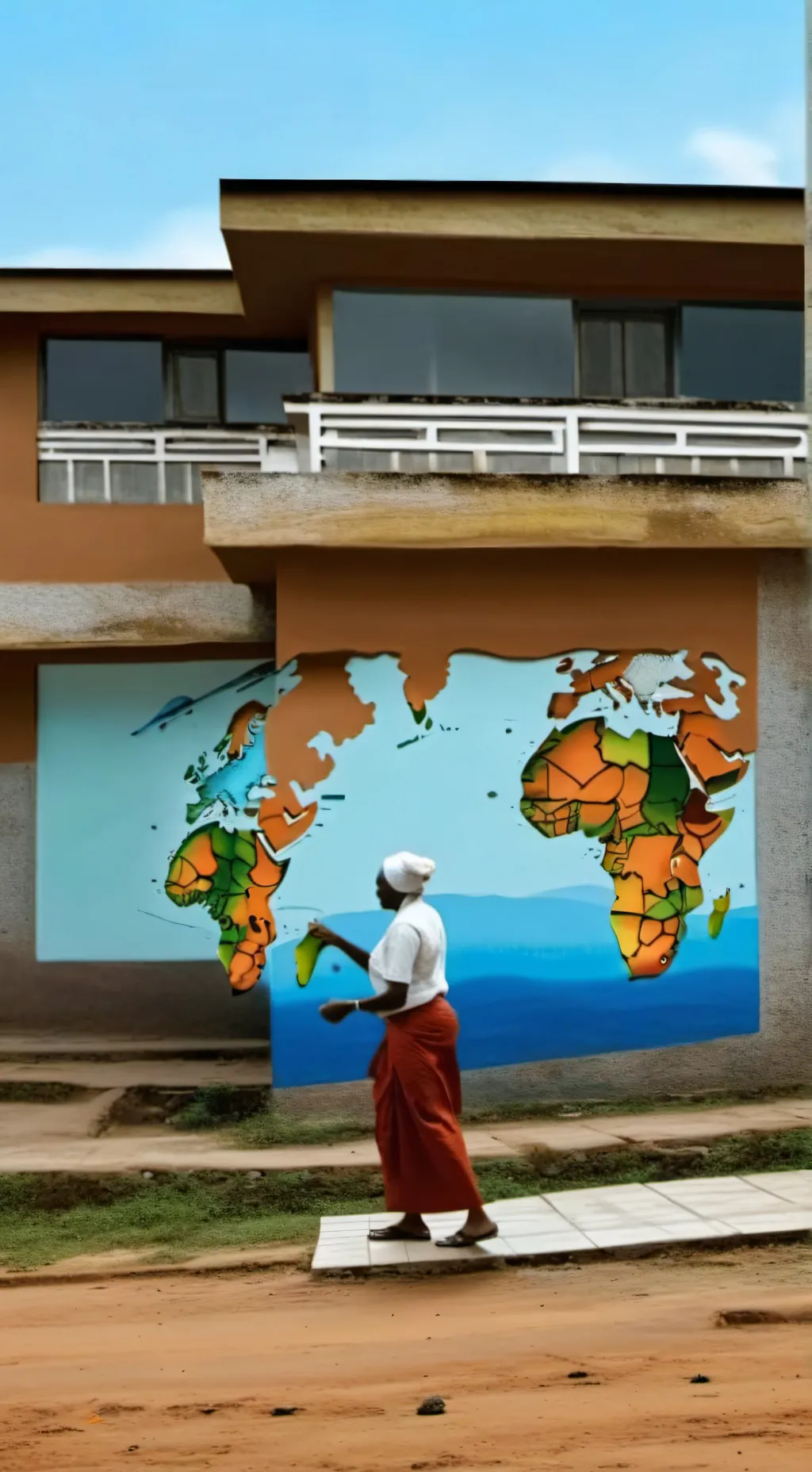 ai character: AFRICA SCHOOL  background