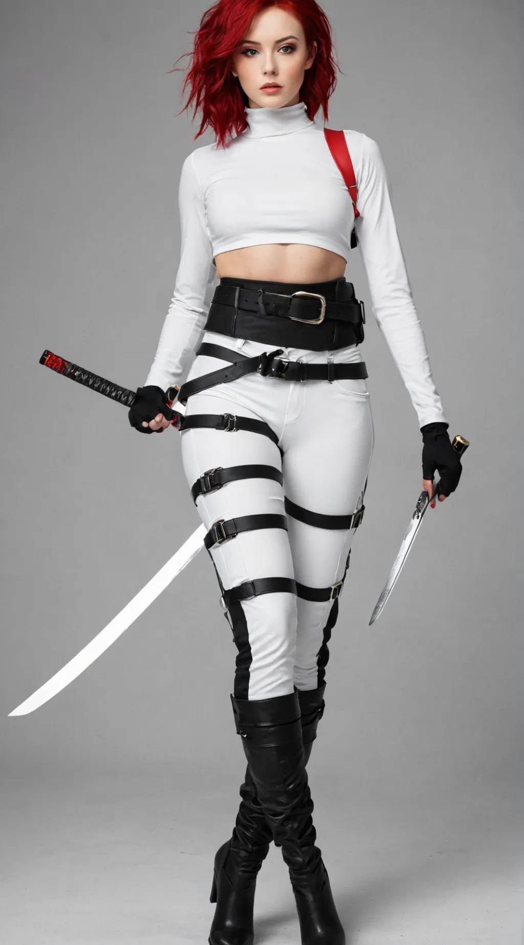 ai character: Winter warrior  background