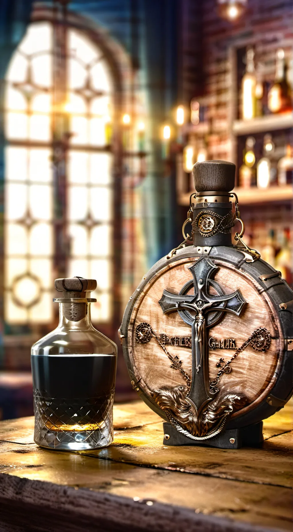 ai character: alcohol inflation background