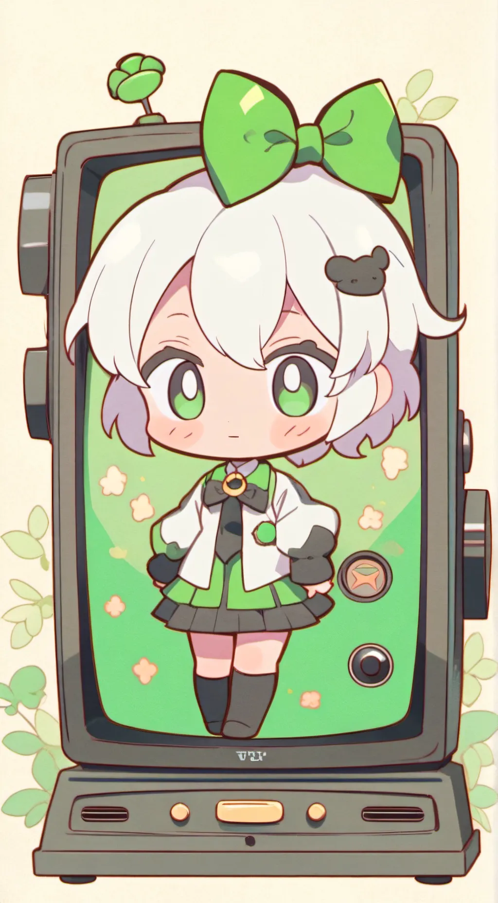 ai character: Vee the tv background