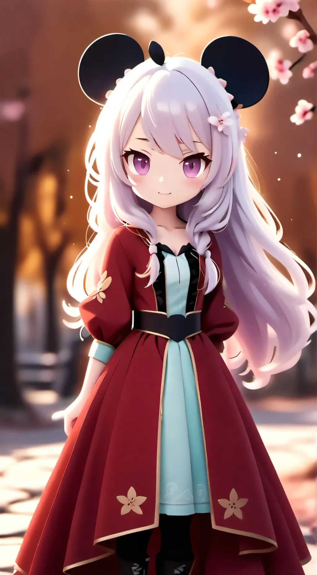 ai character: minie mouse background